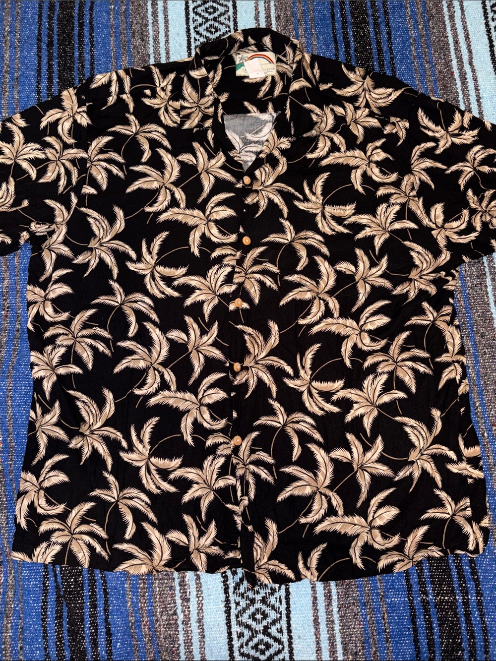 Vintage Paradise Found Palm Tree Hawaiian Shirt